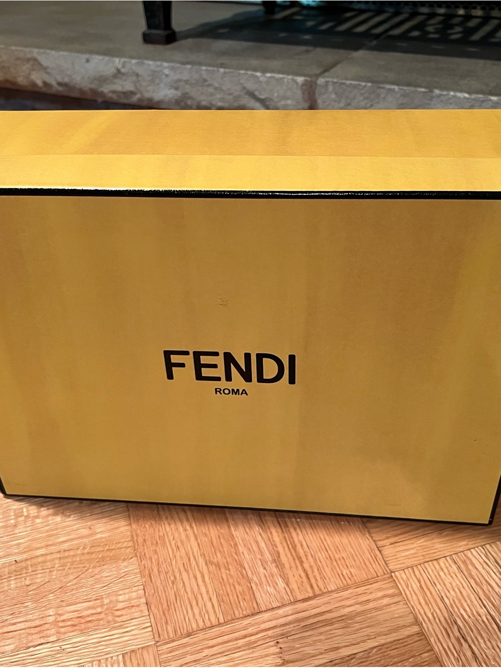 Fendi Yellow Box with Black Logo
